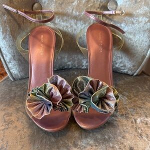 Marc Fisher Iridescent Ruffle Heels
